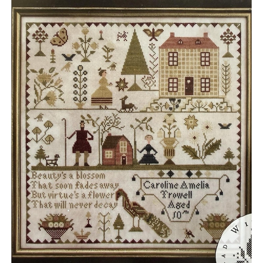 Caroline Amelia Trowell cross-stitch pattern Booklet By With Thy Needle & Thread